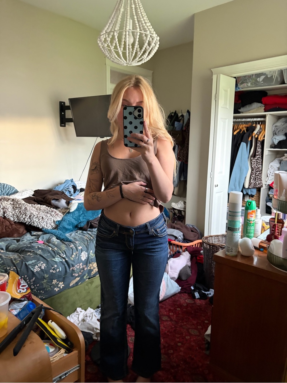 Women’s  Silver Dark Blue Bootcut Jeans